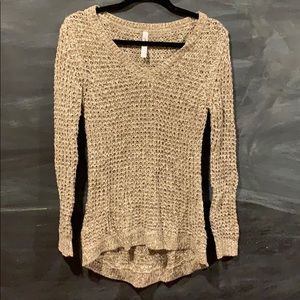 Tan long sleeved sweater